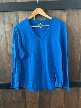 Seg'ments 100% Merino Wool V-Neck Long Sleeve Top Women's Size XXL